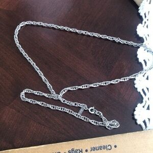 Vintage Stamped Monet Chain Necklace